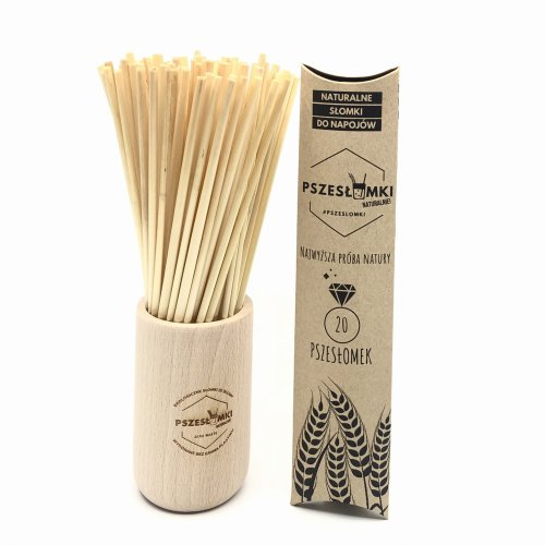 Słomki ze słomy 20szt