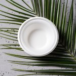 Miski z trzciny cukrowej 400 ml białe - 10/25/50 sztuk