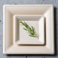 talerz kwadratowy trzcina cukrowa 26x26cm natural 50szt