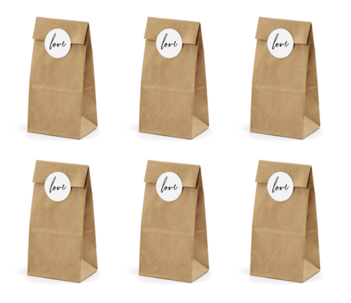 Kraftowe torebeczki na upominki dla gości