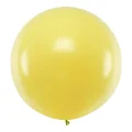 Żółty balon o średnicy 1 m