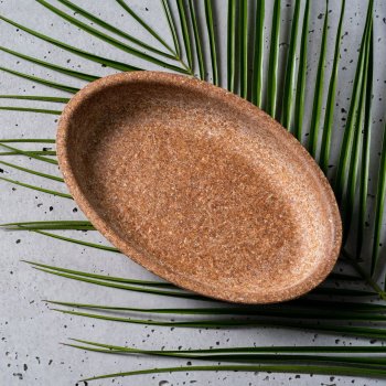 Półmisek wymiary 24x16 cm z otrębów pszennych