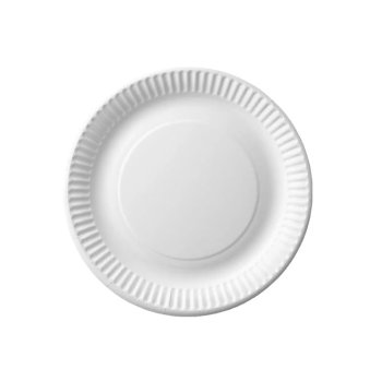 Talerzyki Papierowe Białe EKO 15 cm - Biodegradowalne