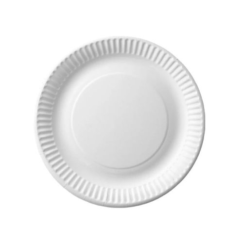 talerze papierowe biale eko 18cm biodegradowalne