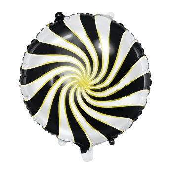 Balon Lizak Czarno-złoty 35cm 