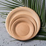 talerzyki papierowe brązowe