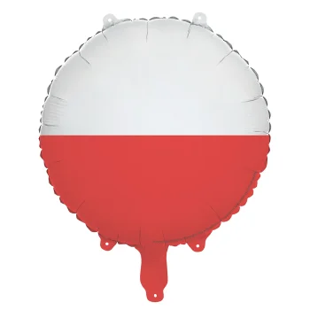 Balon foliowy Flaga Polski, 35 cm