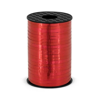 Wstążka plastikowa, czerwony, 5mm/225m