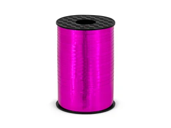 Wstążka plastikowa, ciemny różowy, 5mm/225m