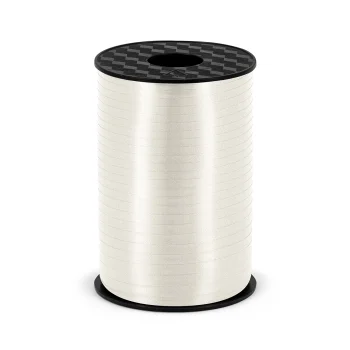 Wstążka plastikowa, biały, 5mm/225m